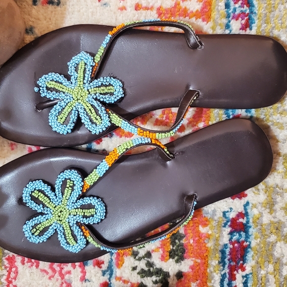 Lot of 6 pair of sandals - Picture 3 of 8